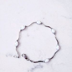 JCPenney Opal Sterling Silver Bracelet